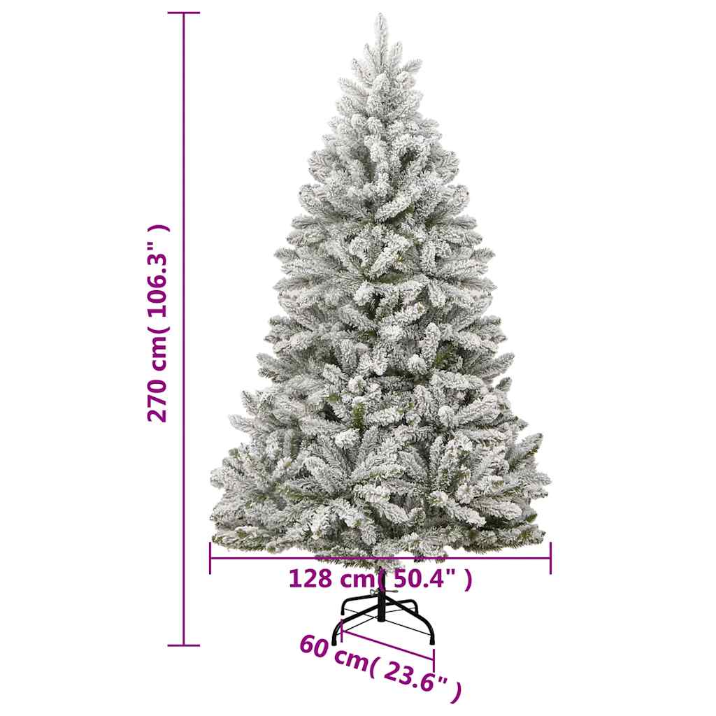 Umělý sklápěcí vánoční stromek s 300 LED a koulemi 270 cm - obrázek 16