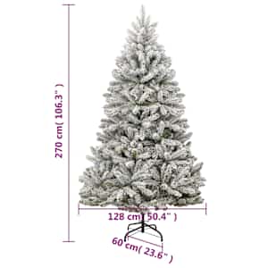 Umělý sklápěcí vánoční stromek s 300 LED a koulemi 270 cm - obrázek 16