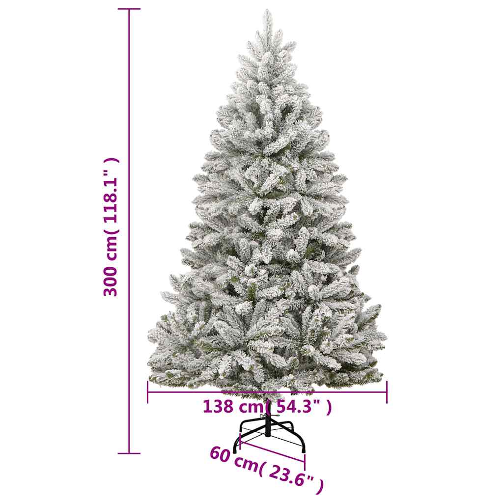 Umělý sklápěcí vánoční stromek s 300 LED a koulemi 300 cm - obrázek 16