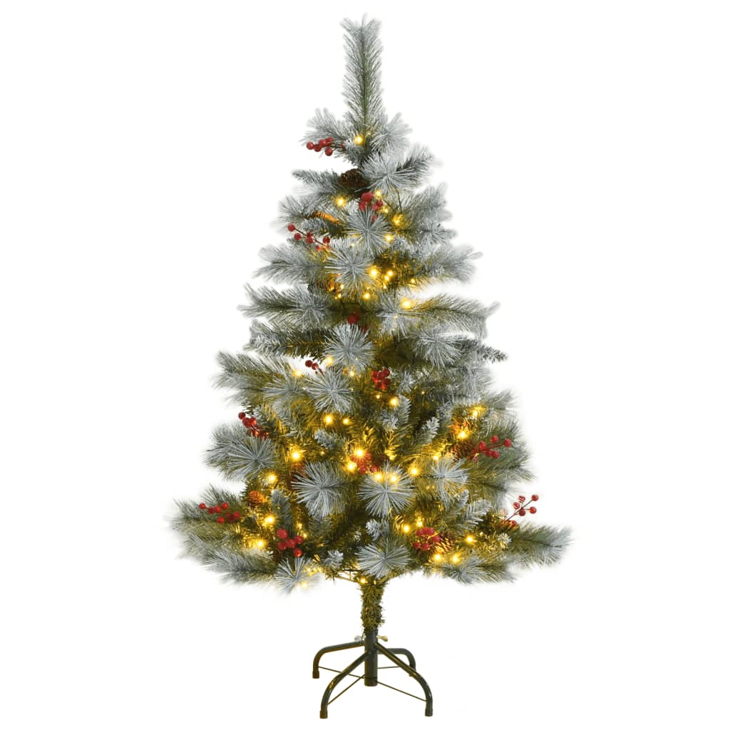 vidaXL Umělý sklápěcí vánoční stromek se 150 LED diodami 120 cm