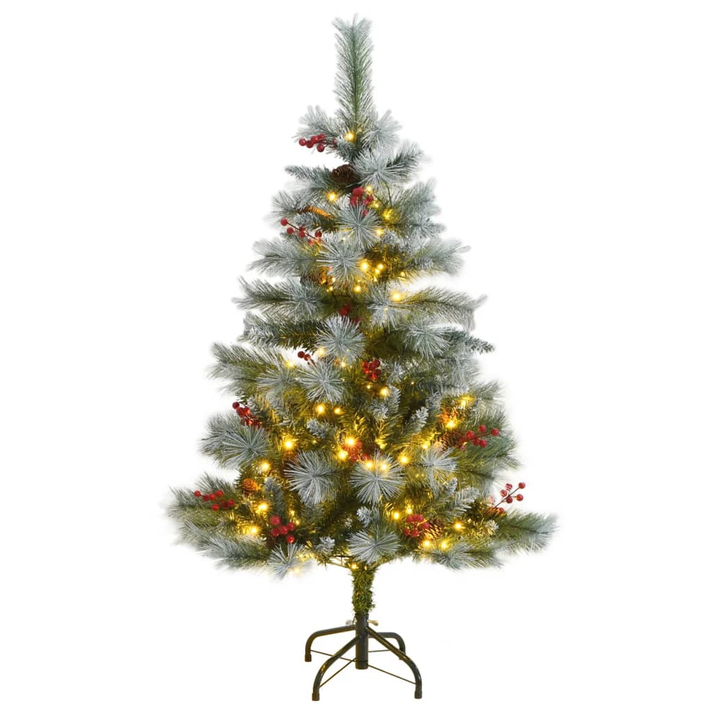 vidaXL Umelý výklopný vianočný stromček 150 LED 150 cm
