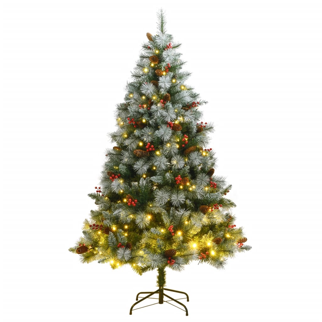 vidaXL Umělý sklápěcí vánoční stromek 300 LED 240 cm