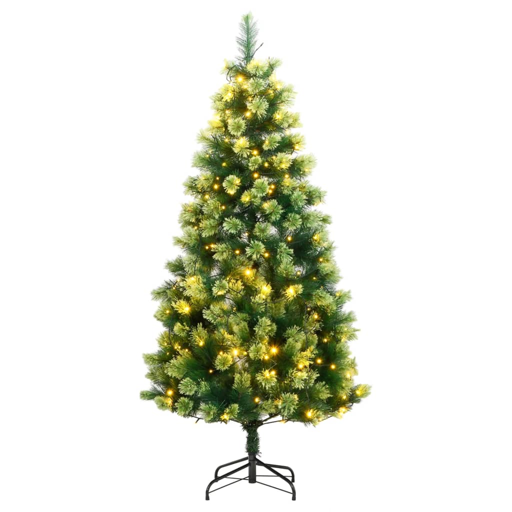 Albero di Natale Artificiale Incernierato con 300 LED 180 cm vidaXL