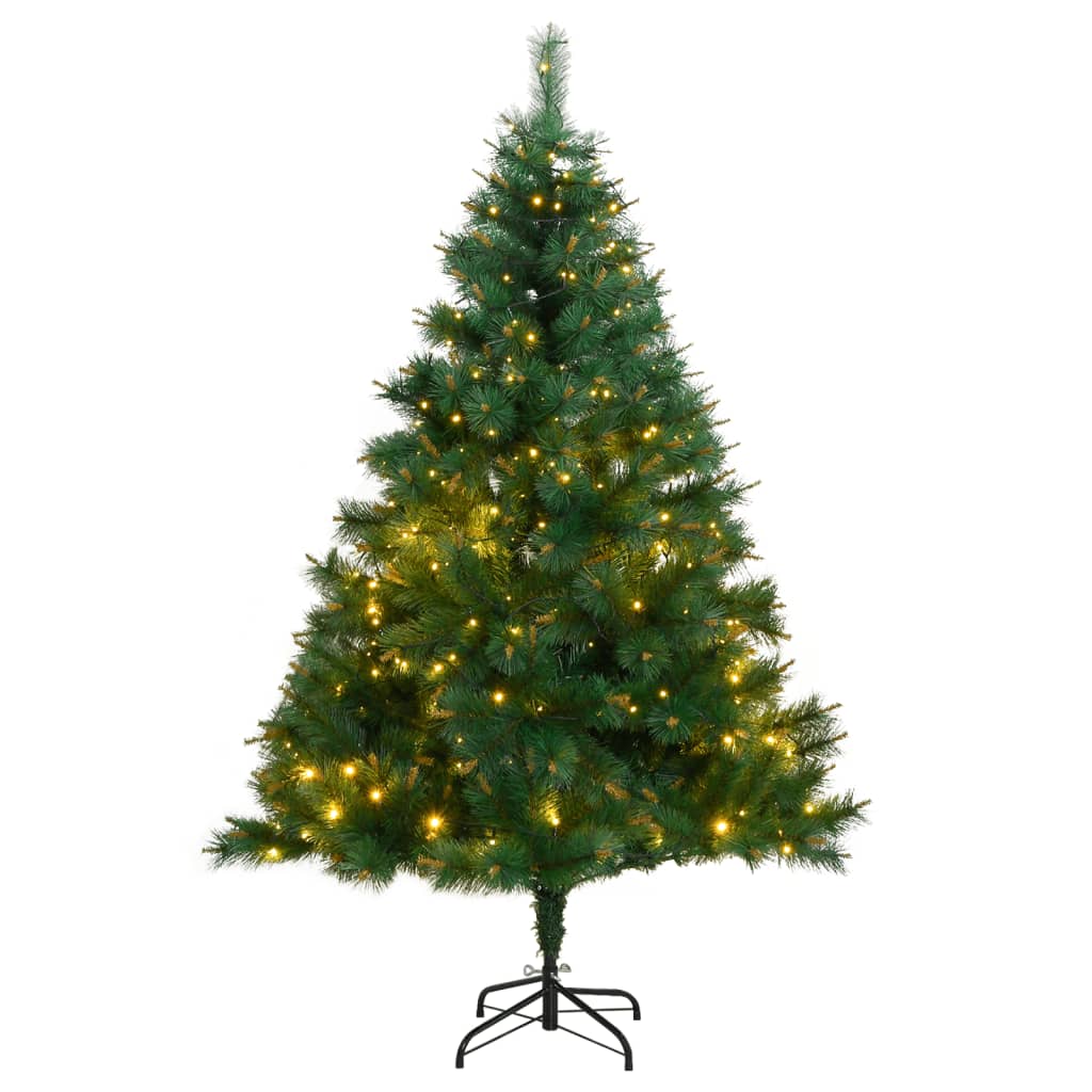 vidaXL Umělý sklápěcí vánoční stromek 300 LED 240 cm