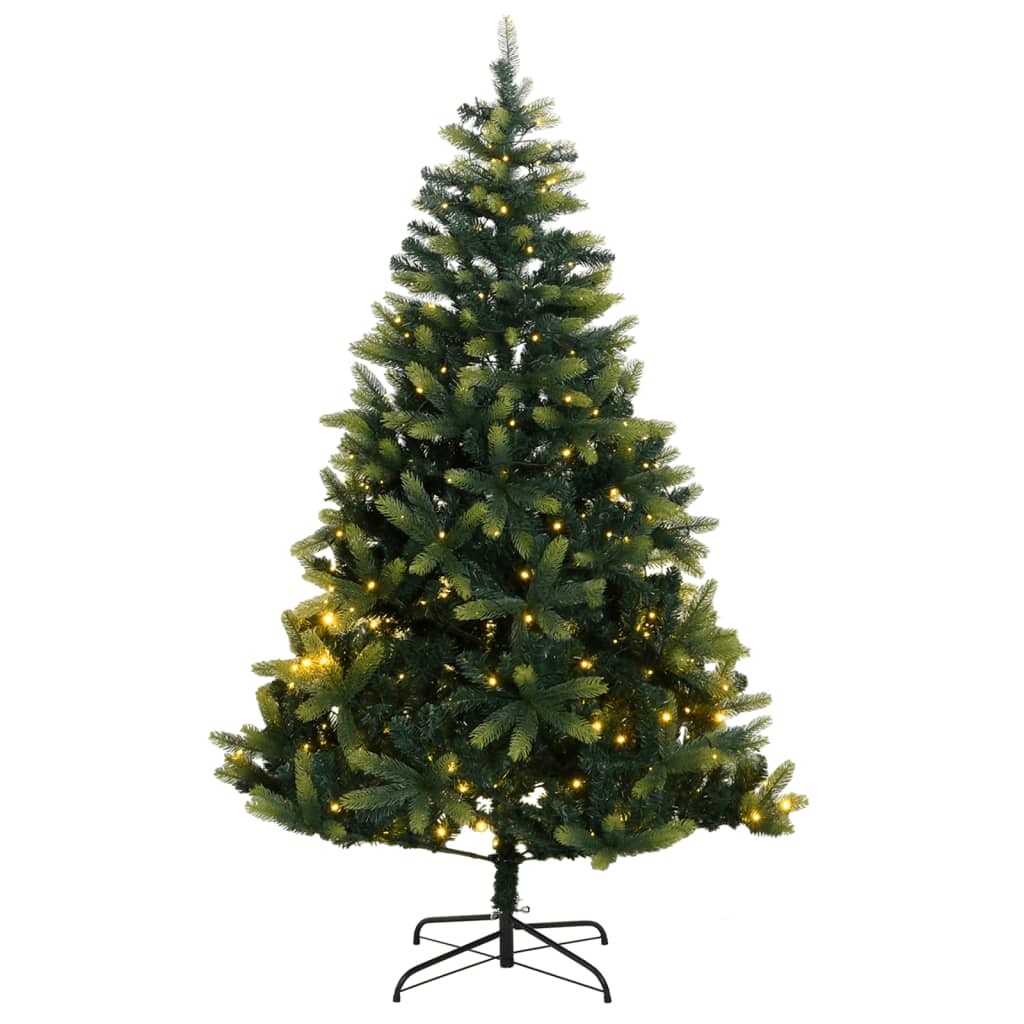 vidaXL Tekojoulukuusi saranoilla 300 LED-valoa 210 cm