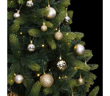 vidaXL Umel&yacute; v&yacute;klopn&yacute; vianočn&yacute; stromček 300 LED a sada g&uacute;ľ 180 cm