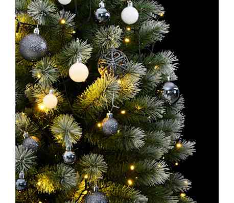 vidaXL Umel&yacute; v&yacute;klopn&yacute; vianočn&yacute; stromček 300 LED a sada g&uacute;ľ 240 cm