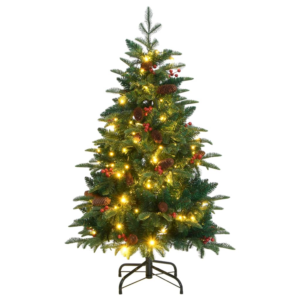 vidaXL Umělý sklápěcí vánoční stromek se 150 LED diodami 120 cm