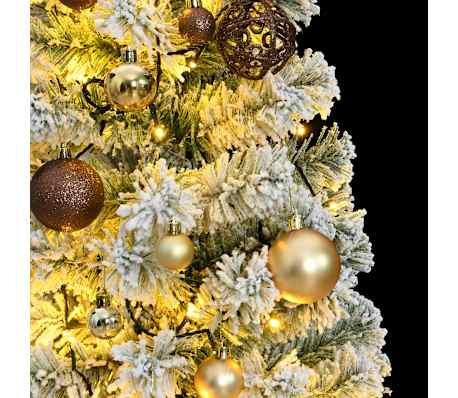 vidaXL Umel&yacute; v&yacute;klopn&yacute; vianočn&yacute; stromček 150 LED a sada g&uacute;ľ 120 cm