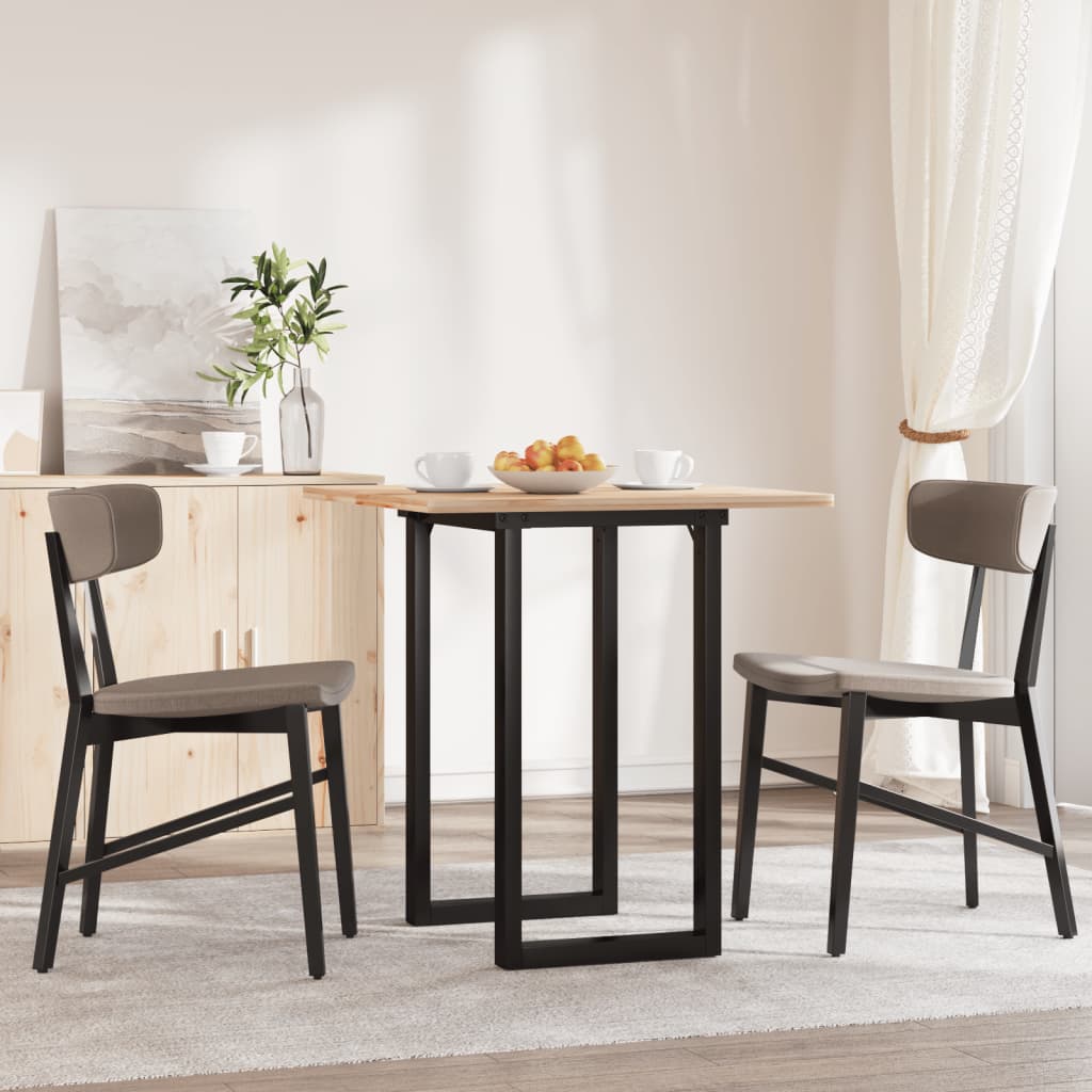 vidaXL Picioare Măsuță de cafea O-Frame 60x50x73 cm Oţel
