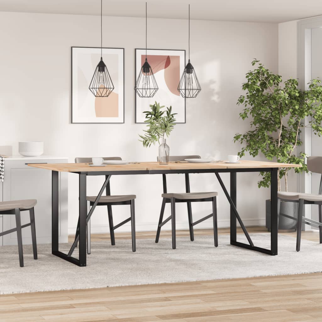 vidaXL Picioare masă de sufragerie O-Frame 160x80x73 cm Oţel