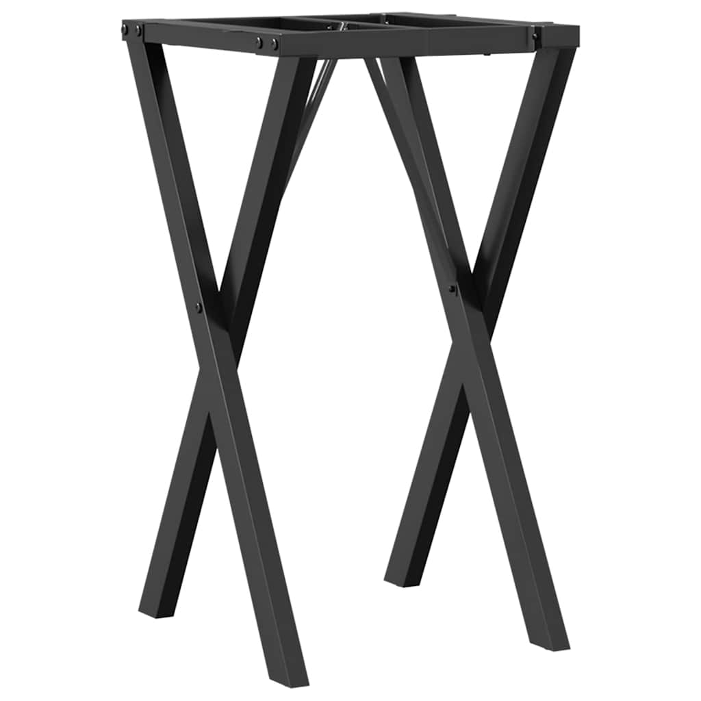 vidaXL Nohy k jídelnímu stolu X rám 40 x 40 x 73 cm ocel