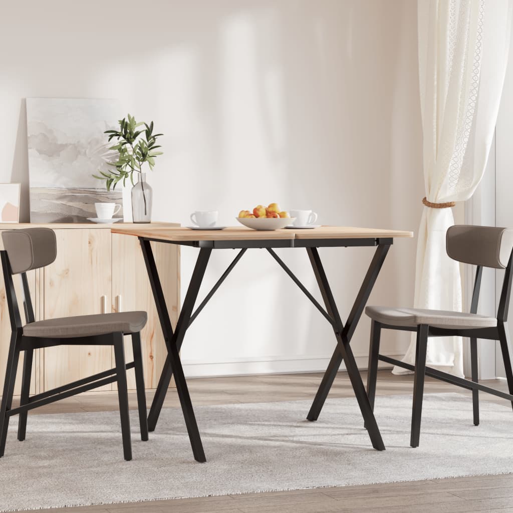 vidaXL Eettafelpoten X-frame 60x60x73 cm staal afbeelding