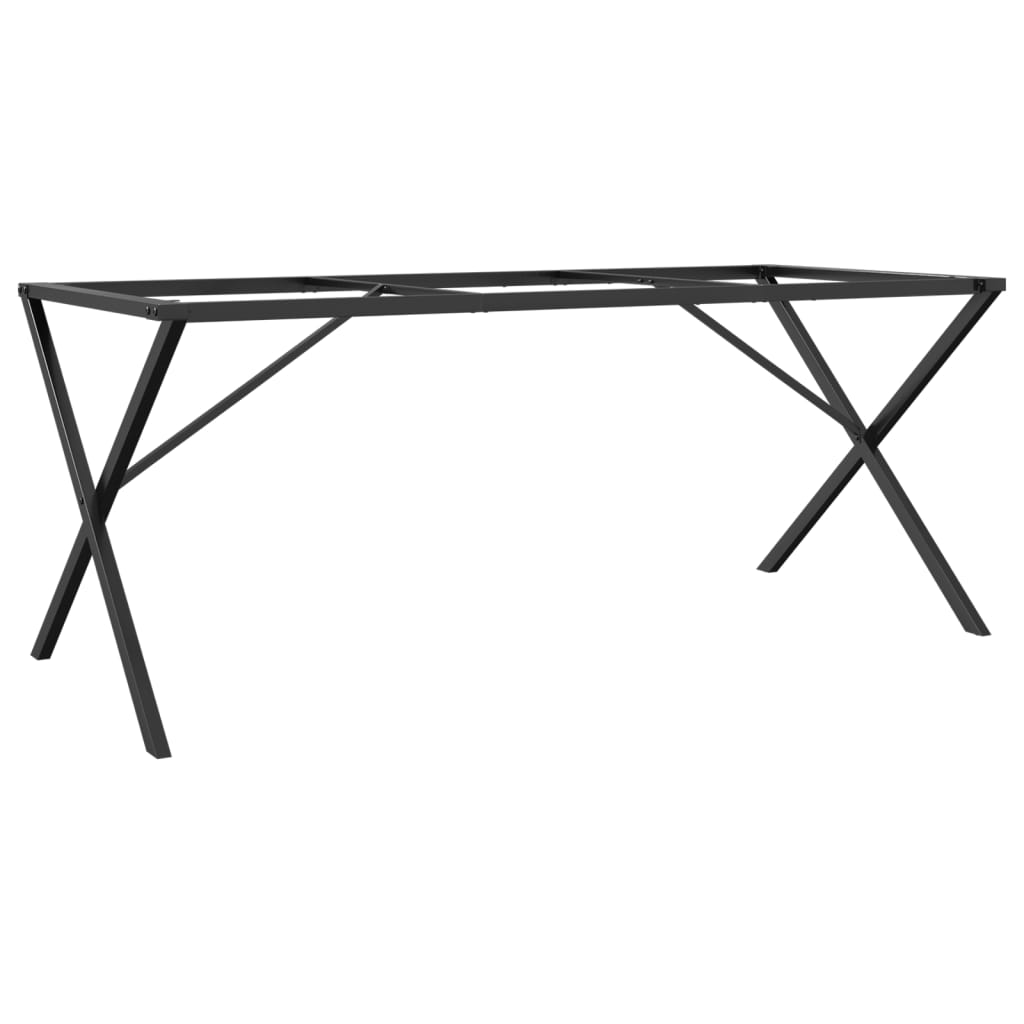 vidaXL Nohy k jídelnímu stolu X rám 160 x 80 x 73 cm ocel