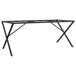 Nohy k jídelnímu stolu X rám 180 x 80 x 73 cm ocel - obrázek 2
