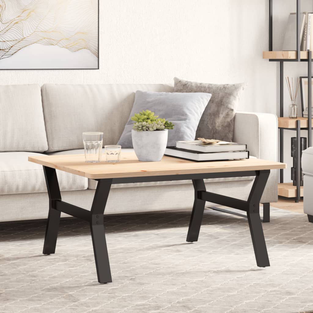 vidaXL Picioare Măsuță de cafea Y-Frame 80x70x43 cm Oţel