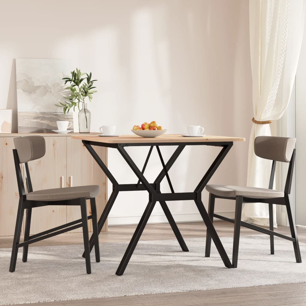 vidaXL Ruokapöydän jalat Y-muoto 70x70x73 cm terästä