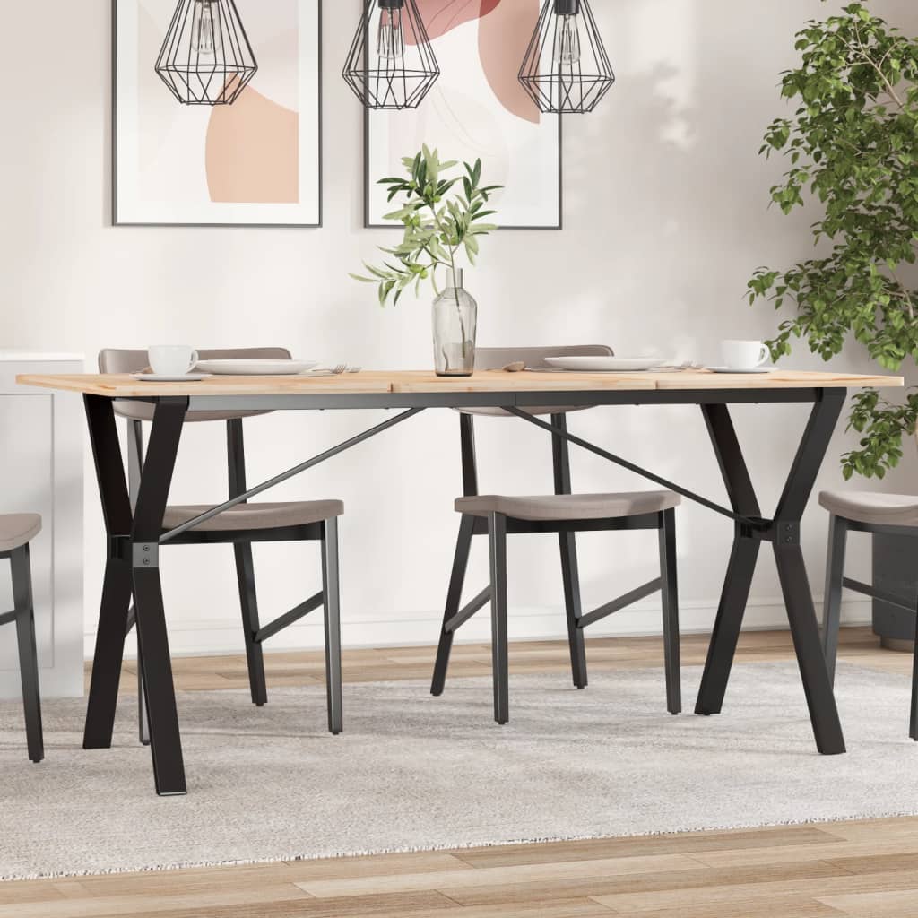 vidaXL Ruokapöydän jalat Y-muoto 140x60x73 cm terästä