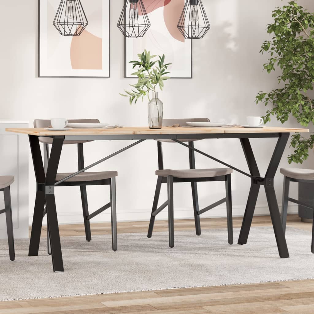 vidaXL Picioare masă de sufragerie Y-Frame 140x60x73 cm Oţel