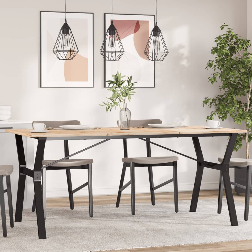 vidaXL Picioare masă de sufragerie Y-Frame 160x80x73 cm Oţel