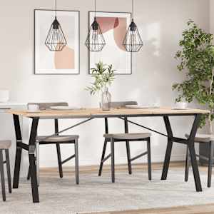 Noge za jedilno mizo Y-okvir 160x80x73 cm jeklo