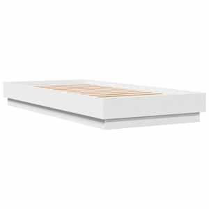 Rám postele s LED osvětlením bílý 100 x 200 cm - obrázek 3