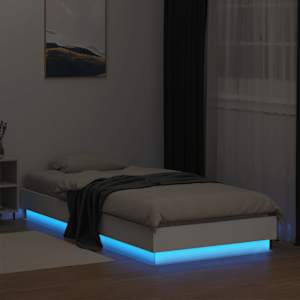 Rám postele s LED osvětlením bílý 100 x 200 cm - obrázek 5