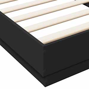 Rám postele s LED osvětlením černý 100 x 200 cm - obrázek 9