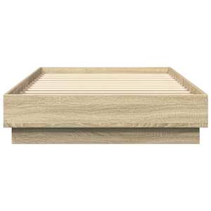 Rám postele s LED osvětlením dub sonoma 100 x 200 cm - obrázek 6