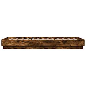 Rám postele s LED osvětlením kouřový dub 100 x 200 cm - obrázek 7