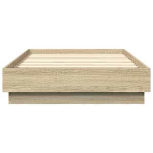 Rám postele s LED osvětlením dub sonoma 90 x 190 cm - obrázek 6