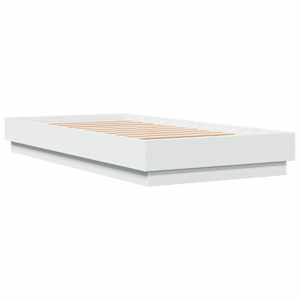 Rám postele s LED osvětlením bílý 75 x 190 cm - obrázek 3