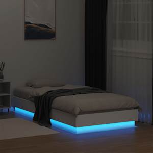 Rám postele s LED osvětlením bílý 75 x 190 cm - obrázek 5