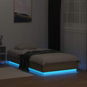 Rám postele s LED osvětlením dub sonoma 75 x 190 cm - obrázek 5