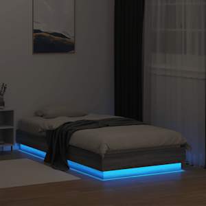 Rám postele s LED osvětlením šedý sonoma 75 x 190 cm - obrázek 5