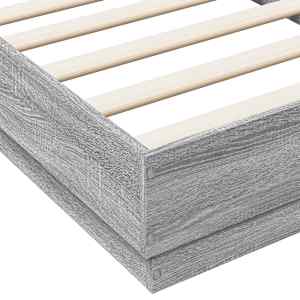 Rám postele s LED osvětlením šedý sonoma 75 x 190 cm - obrázek 9