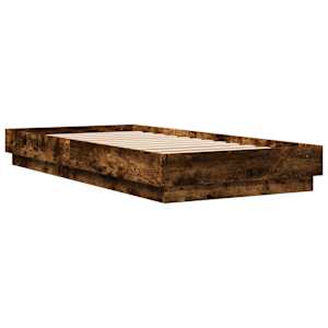 Rám postele bez matrace kouřový dub 90x200 cm kompozitní dřevo - obrázek 6