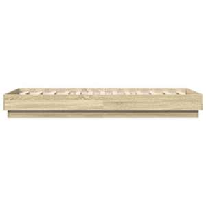 Rám postele bez matrace dub sonoma 90 x 190 cm kompozitní dřevo - obrázek 5