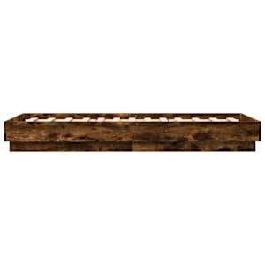 Rám postele bez matrace kouřový dub 90x190 cm kompozitní dřevo - obrázek 5