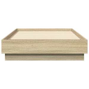 Rám postele bez matrace dub sonoma 75 x 190 cm kompozitní dřevo - obrázek 4