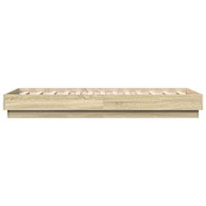 Rám postele bez matrace dub sonoma 75 x 190 cm kompozitní dřevo - obrázek 5