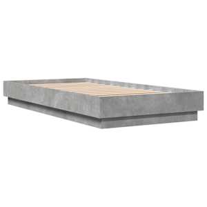 Rám postele betonově šedý 75 x 190 cm kompozitní dřevo - obrázek 6