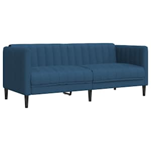3dílná sedací souprava modrá textil - obrázek 6