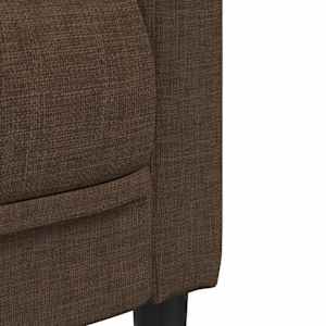 2dílná sedací souprava hnědá textil - obrázek 6