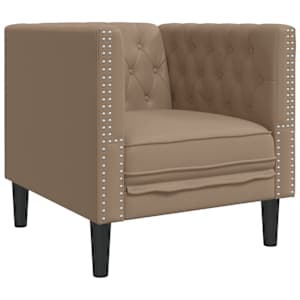 3dílná sedací souprava Chesterfield cappuccino umělá kůže - obrázek 6