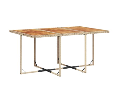 vidaXL Set mobilier de grădină cu perne, 11 piese, bej, poliratan