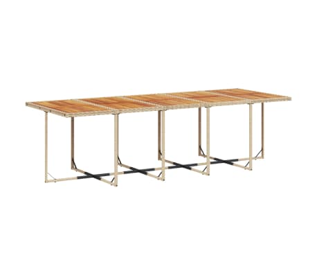 vidaXL Set mobilier de grădină cu perne, 15 piese, bej, poliratan