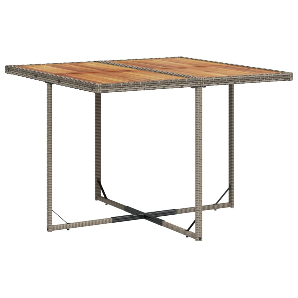 vidaXL 9-delige Tuinset met kussens poly rattan beige