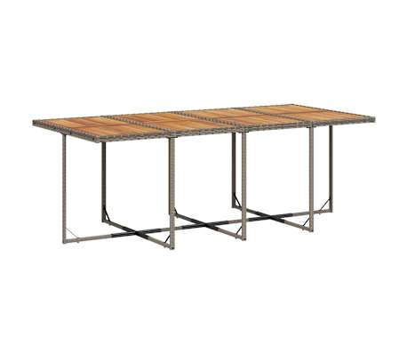 vidaXL Set mobilier de grădină cu perne, 13 piese, gri, poliratan