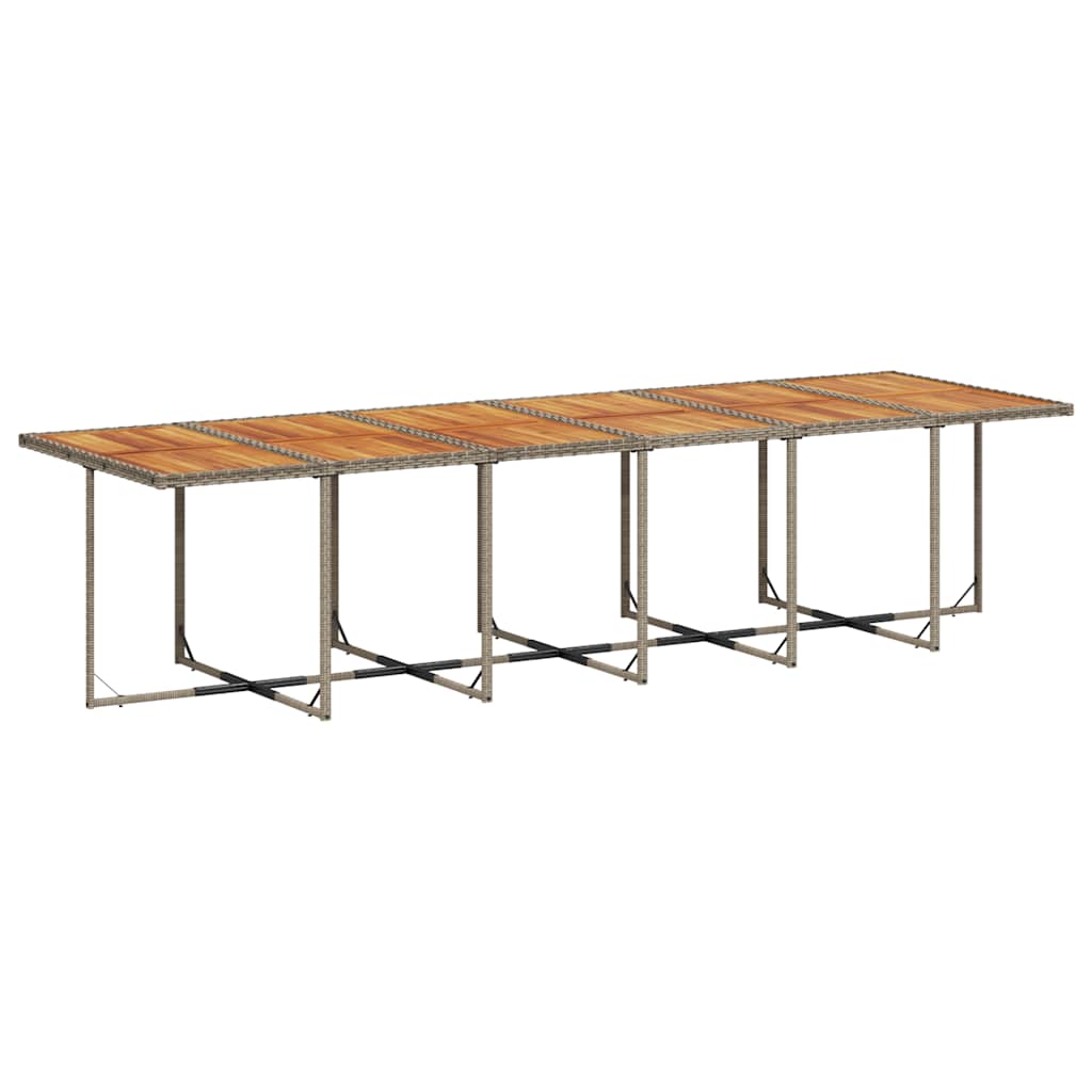 Thumbnail - vidaXL 17-tlg. Garten-Essgruppe mit Kissen Grau Poly Rattan